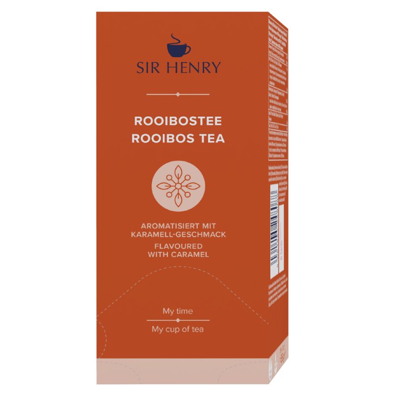 Tchibo Sir Henry rooibos tea, caramel flavour, 25 tea bags
