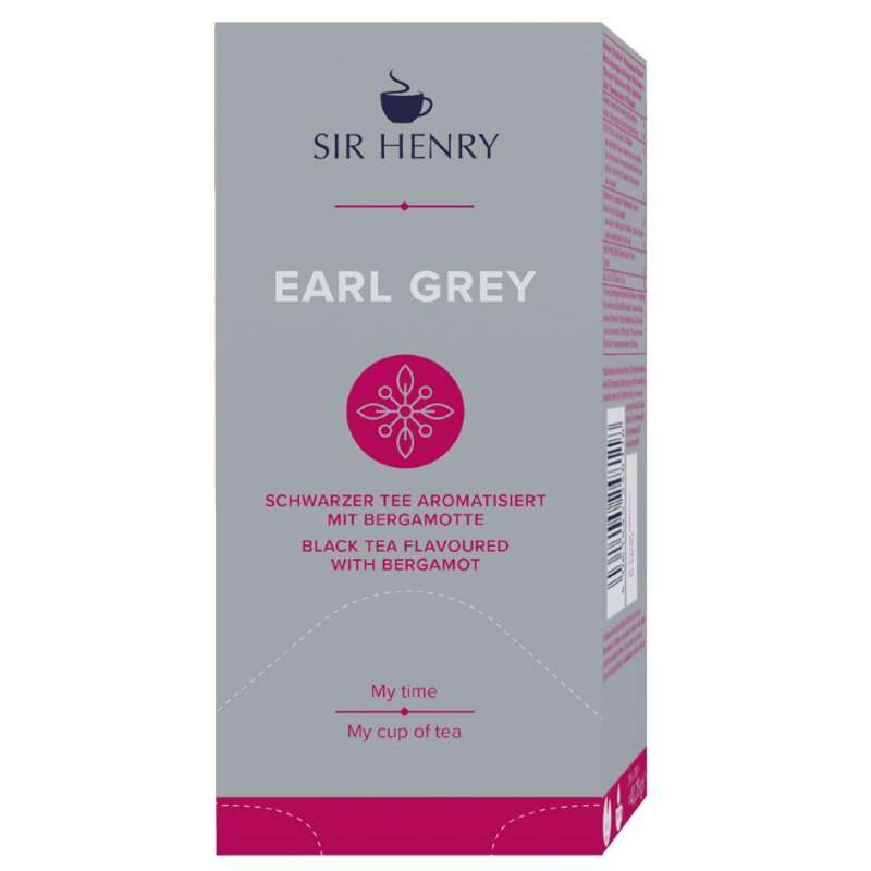 Tchibo Sir Henry Earl Grey thé, 25 sachets, 1,75 g par sachet