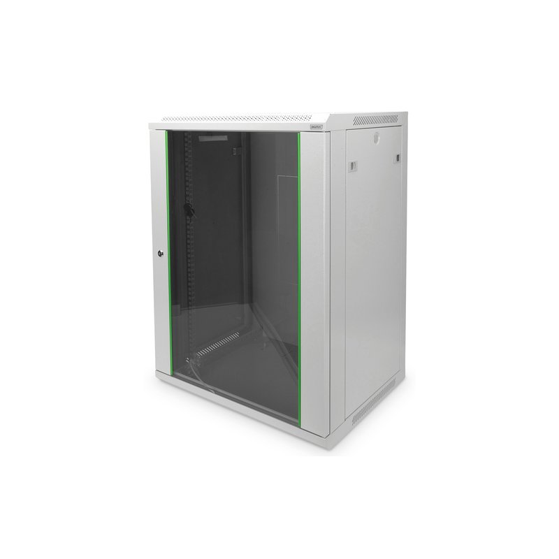 DIGITUS armoire murale Dynamic Basic 19 pouces, 16 HE, noir, 60 kg