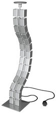 kerkmann kabelkanaal 3001, staal gepoedercoat, zilver, 800 mm