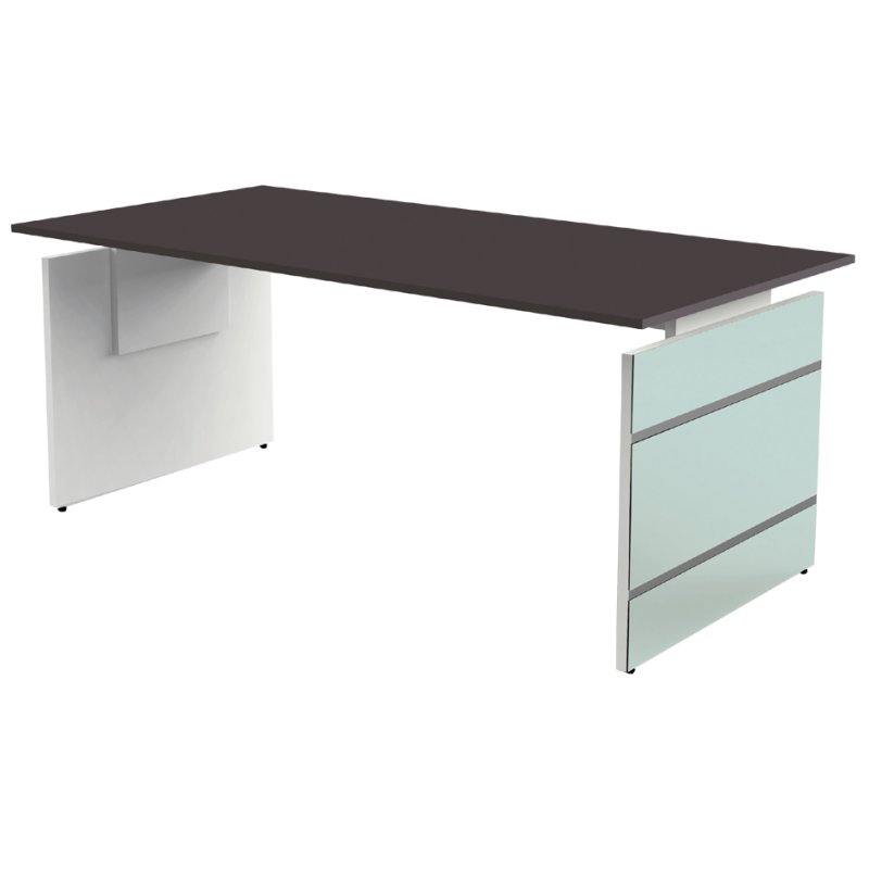 kerkmann bureau LUGANO, 160×80 cm, réglage en hauteur, blanc