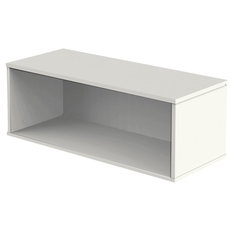 kerkmann armoire à portes coulissantes, 2 hauteurs de classeur, blanc, 100×40×75 cm