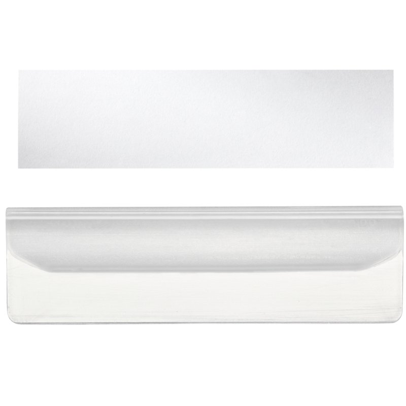 LEITZ intercalaires transparents en plastique, 55 mm, avec étiquettes papier, 10 pièces
