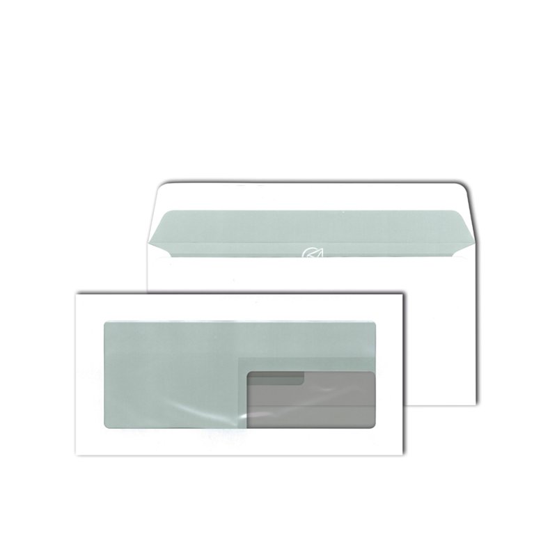 MAILmedia envelopes with address window, white, 500 pieces
