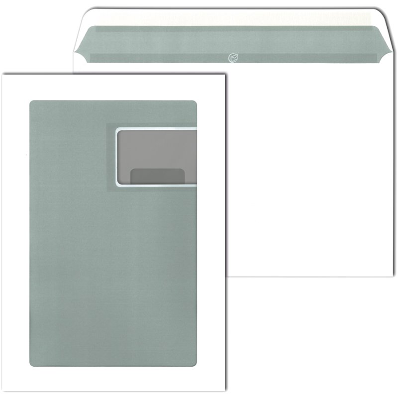 MAILmedia enveloppes à fenêtre C5, 162×229 mm, blanc, 500 pièces