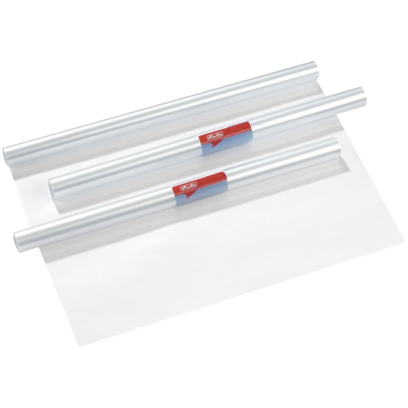 herlitz beschermfolie voor boeken, transparant, 400 mm × 5 m, niet zelfklevend