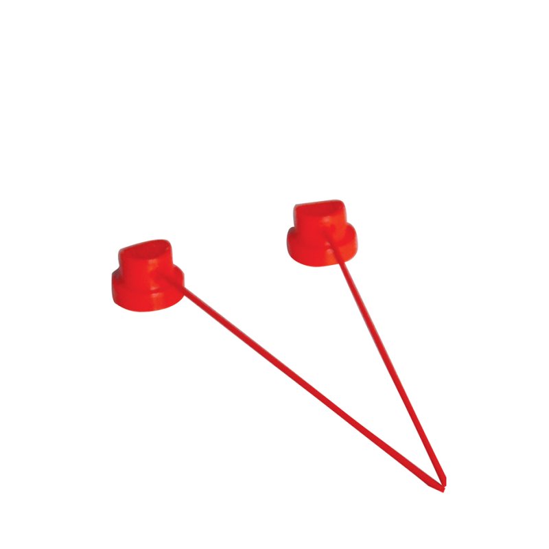 CRC spuitbuisset 100 mm, rood, 6 spuitkoppen + 6 spuitbuizen