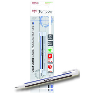 TOMBOW precisiegum, navulbaar, 2,3 mm diameter, met drukknop