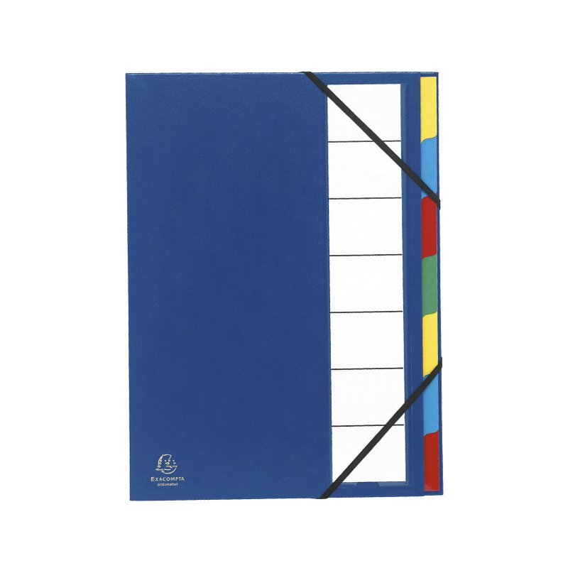 EXACOMPTA harmonicamap A4, PP, 12 vakken, zwart