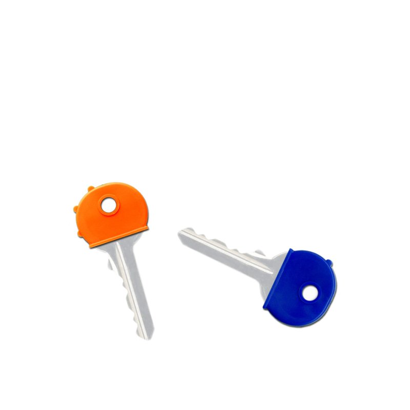 WEDO capuchons de clés rond, assorties colorées, 25×20 mm, 100 pièces
