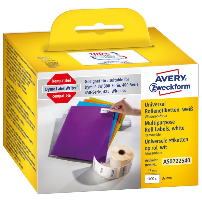 AVERY Zweckform étiquettes rondes, 57×32 mm, blanc, 500 pièces