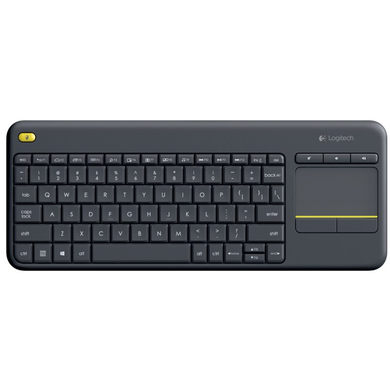Logitech K400 Plus toetsenbord, draadloos, QWERTZ, met touchpad