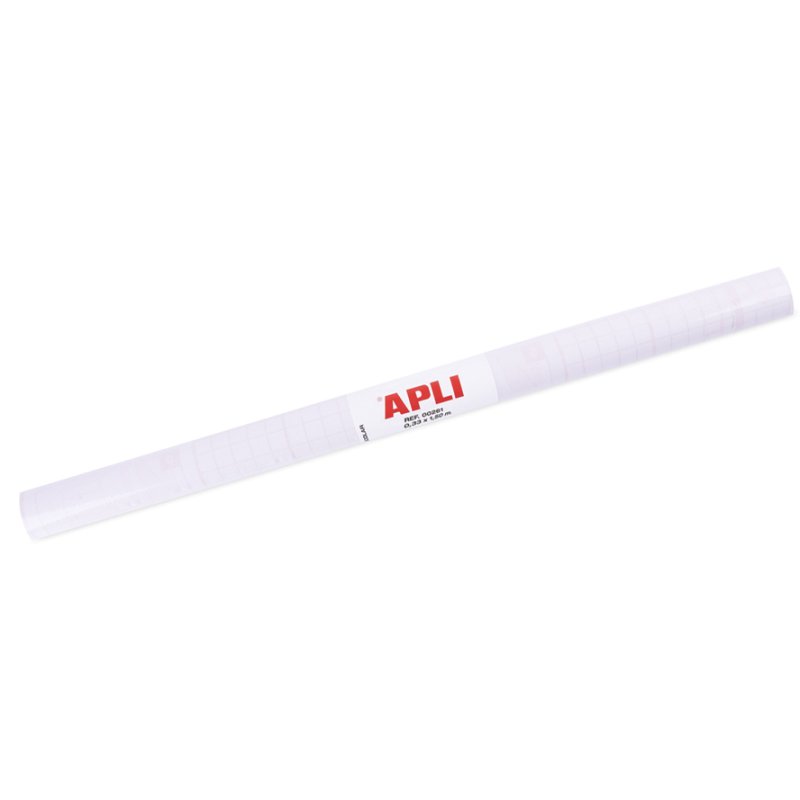 APLI zelfklevende boekbeschermfolie, transparant, 500 mm × 20 m, herbruikbaar