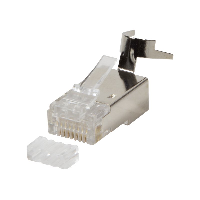 LogiLink Connecteur RJ45 Professional, Cat. 6A/Cat. 8.1, blindé, 10 pièces