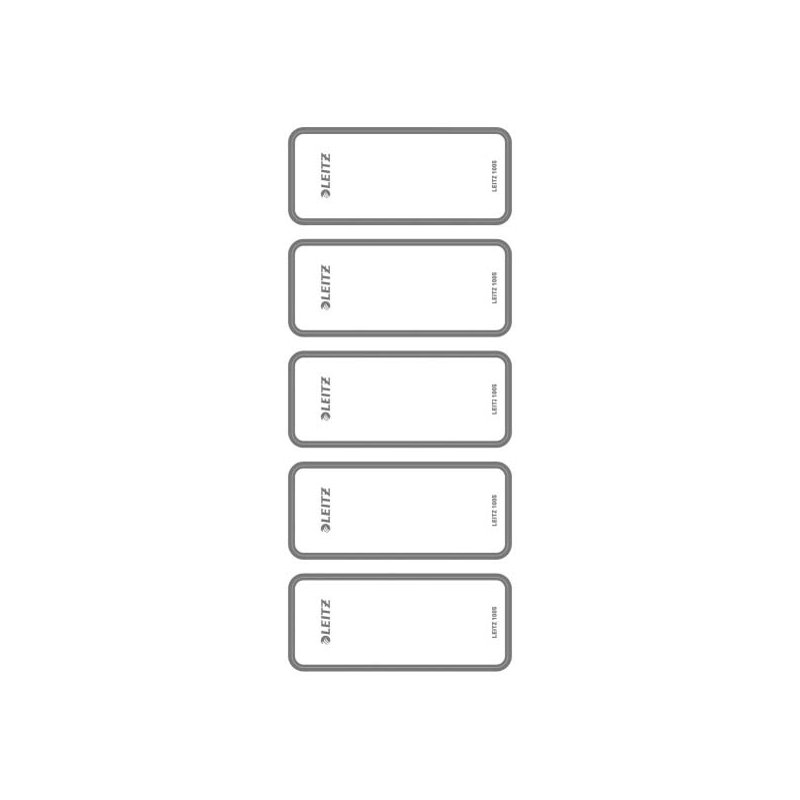 LEITZ rugetiket voor ordners, 36×111 mm, grijs, 60 stuks