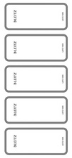 LEITZ rugetiketten ordners, 46×111 mm, grijs, 50 stuks