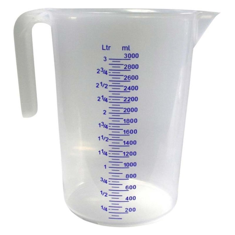IWH gobelet doseur, transparent, 1 litre, polyéthylène