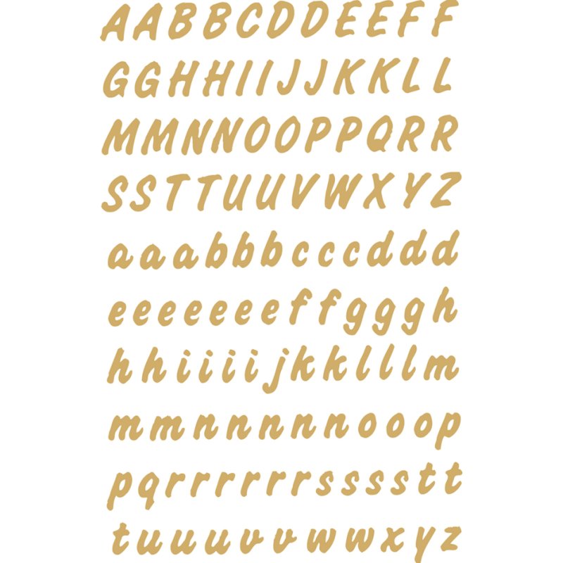 HERMA weerbestendige letterstickers A-Z, goud, 8 mm, 238 stuks