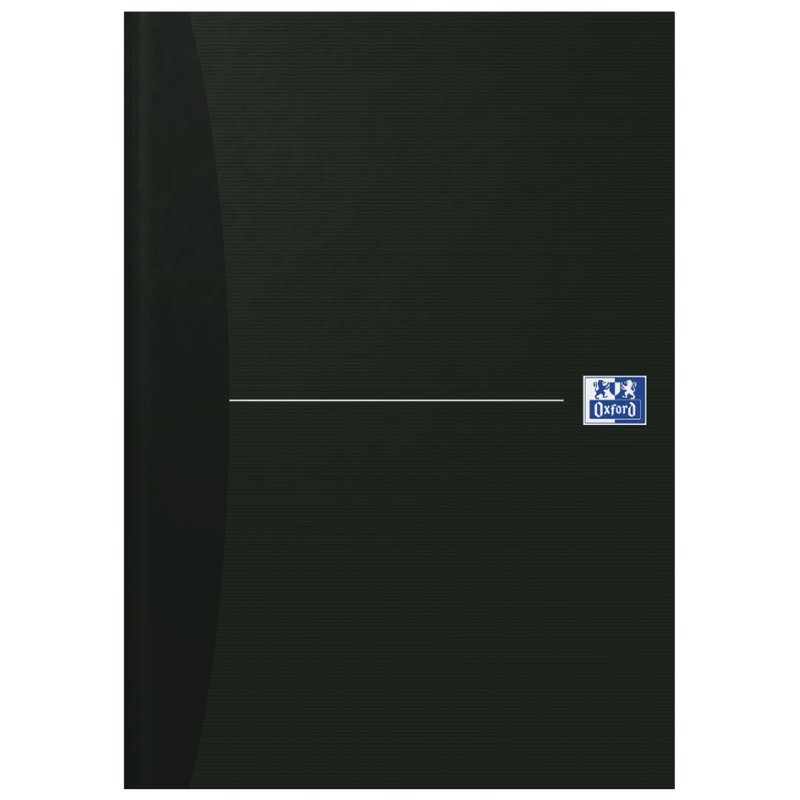 Oxford cahier Smart Black, couverture rigide, A4, blanc, 96 feuilles