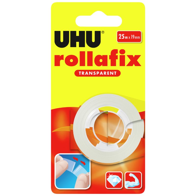 UHU ruban adhésif transparent, 19 mm × 25 m