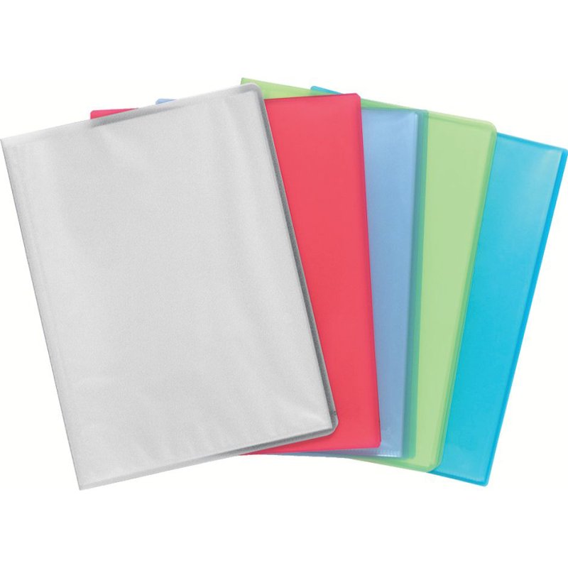 EXACOMPTA presentatiemap Chromaline PP A4, 80 hoezen, gesorteerde kleuren, 8 stuks