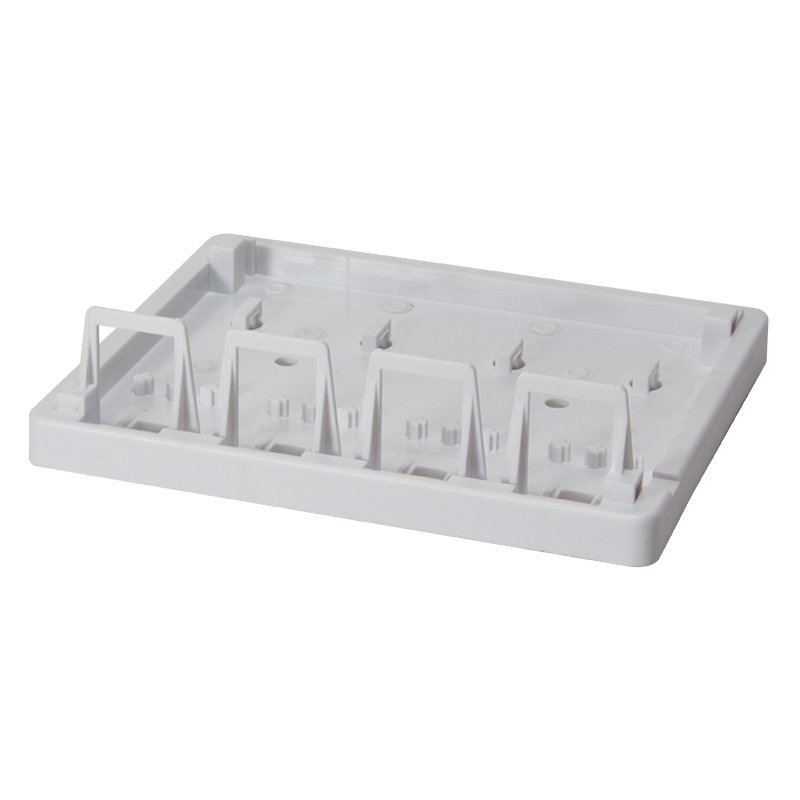 LogiLink Professional surface-mount housing, 4 keystone ports, white