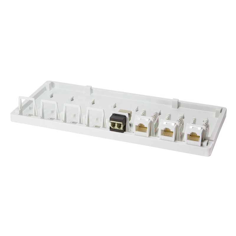 LogiLink Professional surface-mount housing, 4 keystone ports, white