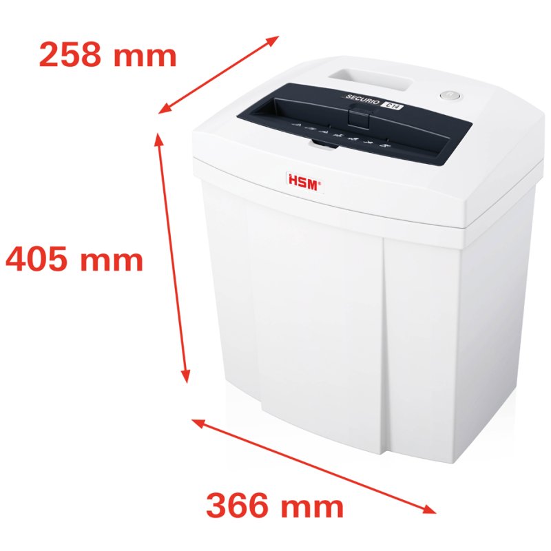 HSM SECURIO C14 papiervernietiger, strookjessnit 3,9 mm, 10-12 vel, 20 liter