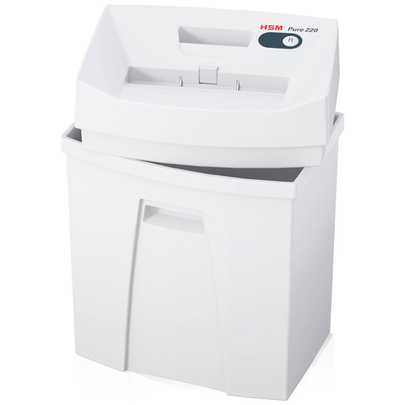 HSM PURE 220 papiervernietiger, strookjessnit 3,9 mm, 11-13 vel, 20 liter