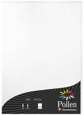 Pollen by Clairefontaine papier A4, parelmoer wit, 210 g/m², 25 vel