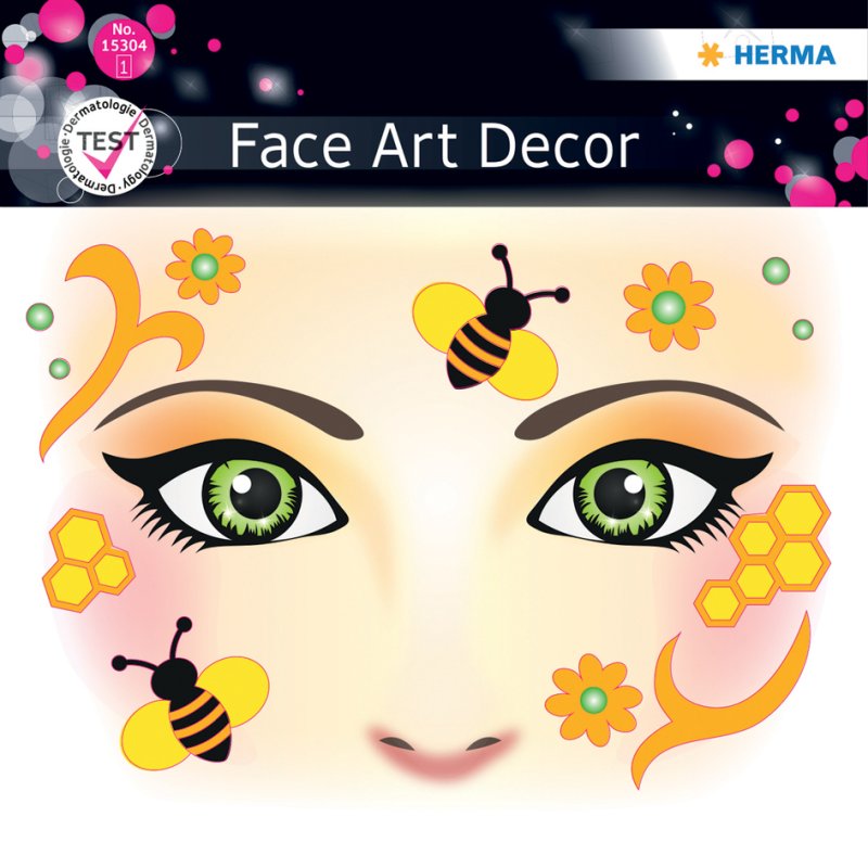 HERMA autocollants visage léopard, testé dermatologiquement