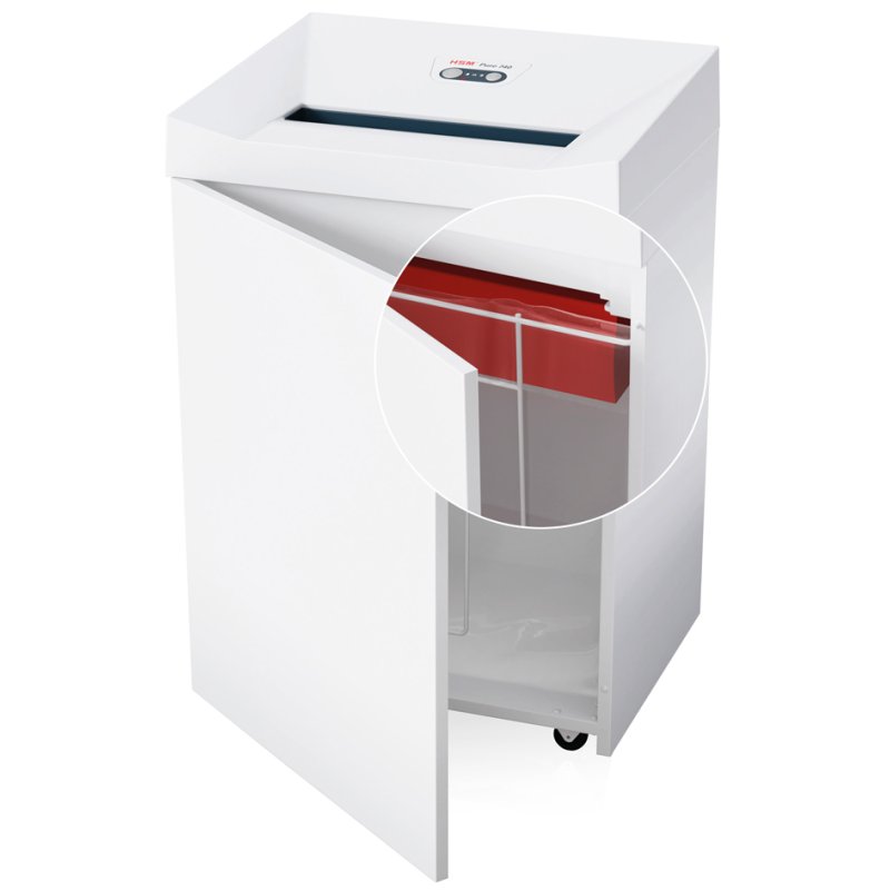 HSM papiervernietiger PURE 740, streepjessnit 5,8 mm, 35-37 vel, 145 liter
