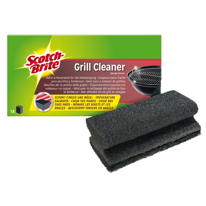 Scotch Brite nettoyant barbecue, noir, 130×70×45 mm