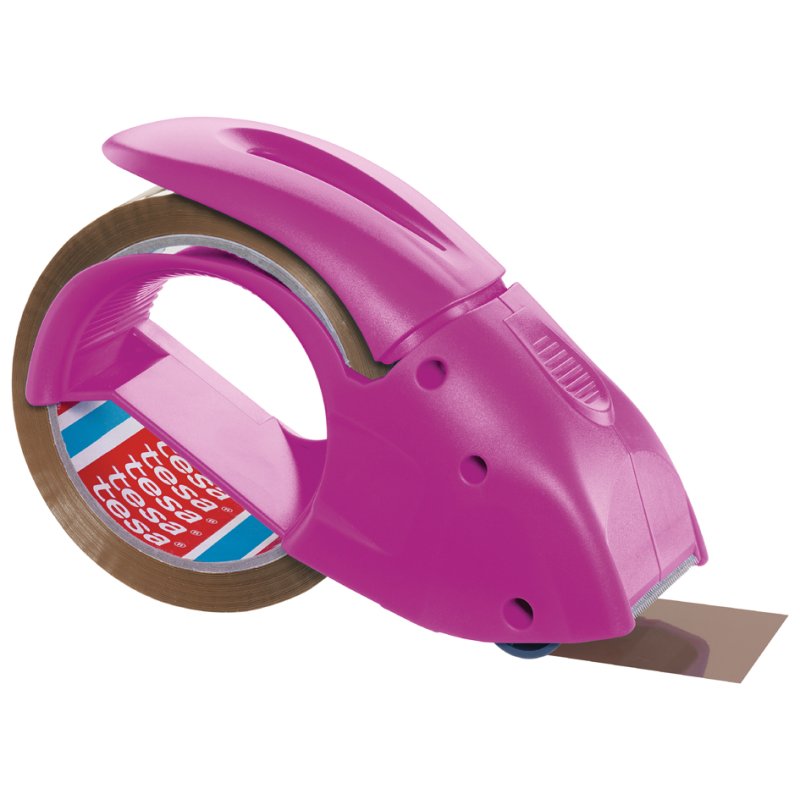 tesa dérouleur à main pack 'n' go, rose, 48 mm × 50 m, incl. adhésif