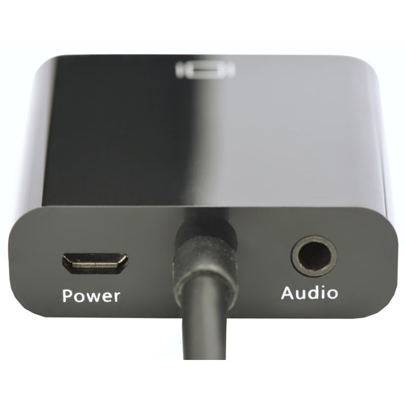 DIGITUS HDMI naar VGA converter, zwart, 1080p, audio-uitgang