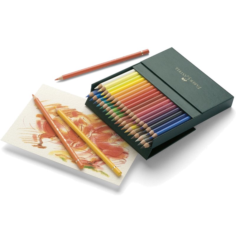 FABER-CASTELL Polychromos coloured pencils, studio set, 36 pieces