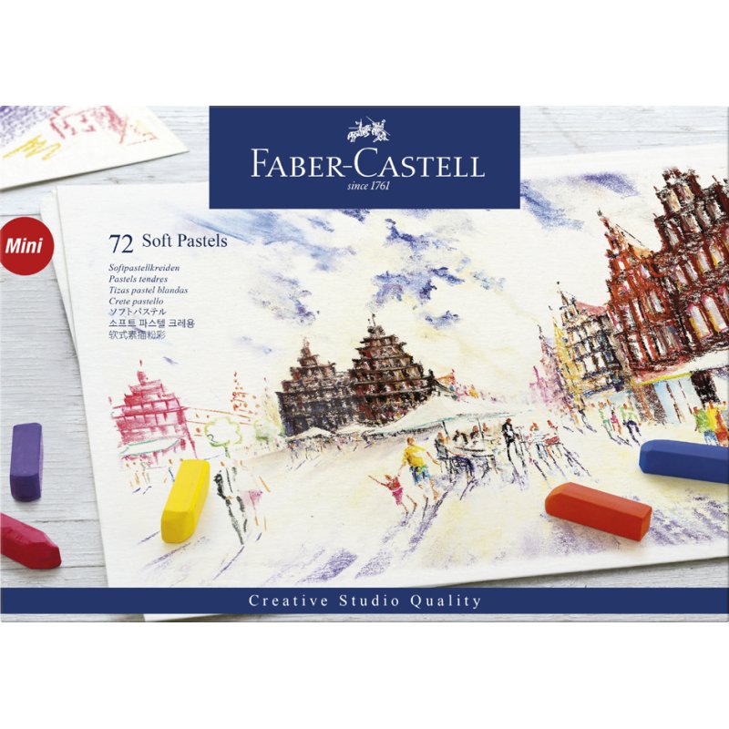 Faber-Castell pastels tendres Studio Quality, 72 pièces, demi-longueur