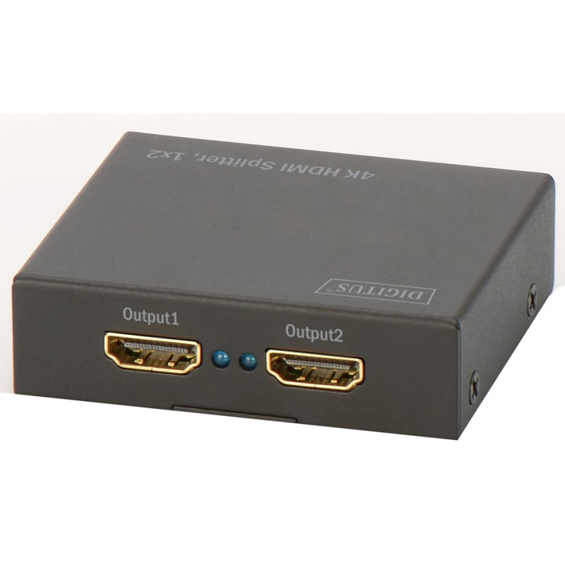 DIGITUS HDMI splitter 4K, 2-poorts, zwart