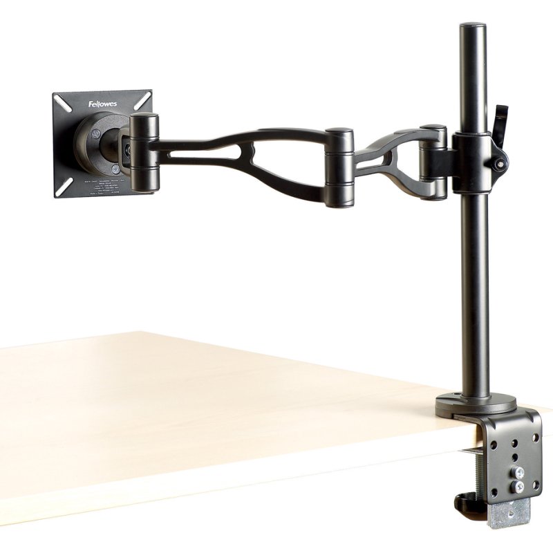 Fellowes monitor arm Vista, 10 kg load capacity, 360° rotation, black