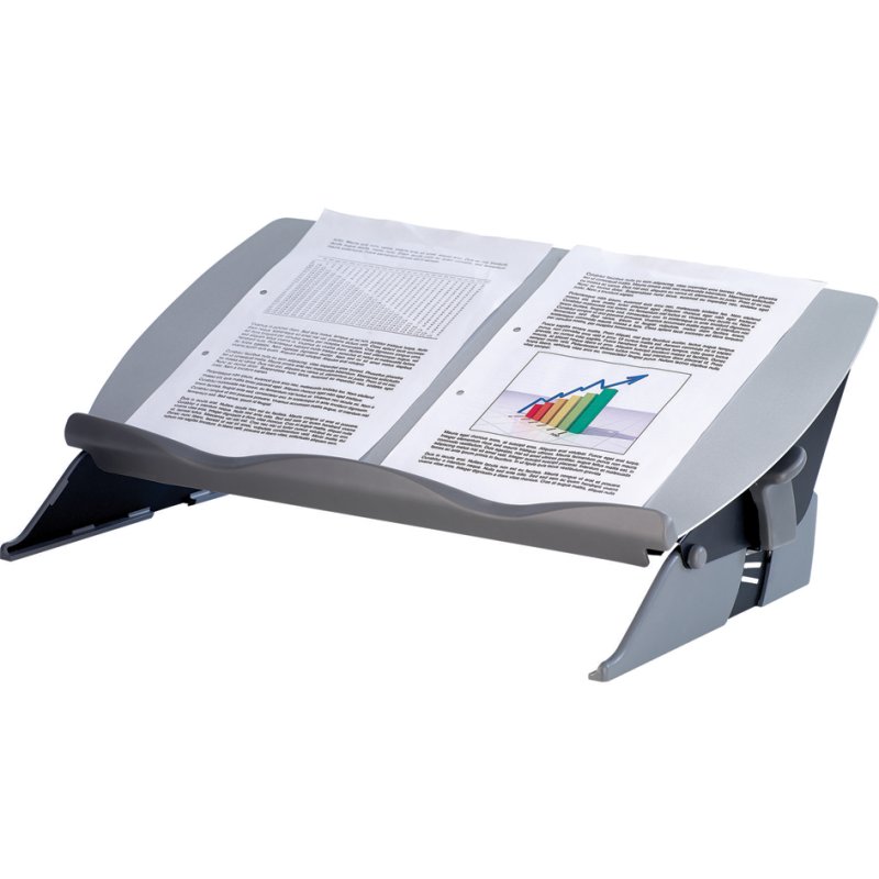 Fellowes document holder Easy Glide, black/grey, 2-in-1, adjustable angle, 562×342×116 mm