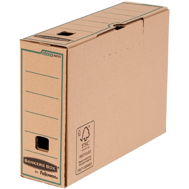 Fellowes boîte d'archivage EARTH, 100% carton recyclé, A4, 20 pièces
