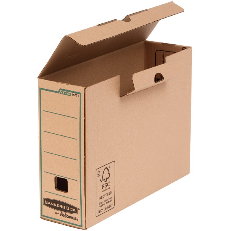 Fellowes boîte d'archivage EARTH, 100% carton recyclé, A4, 20 pièces