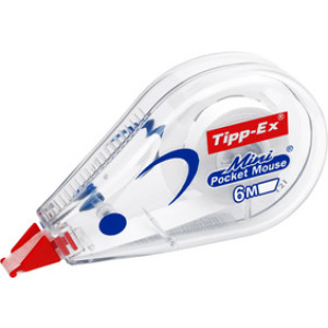 Tipp-Ex correctievloeistofroller Mini Zakmuisje, 5 mm × 6 m, transparant
