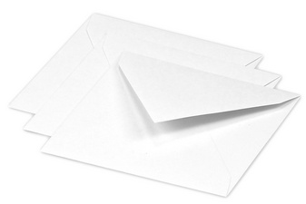Pollen by Clairefontaine enveloppen, 120×120 mm, ivoorwit, 20 stuks
