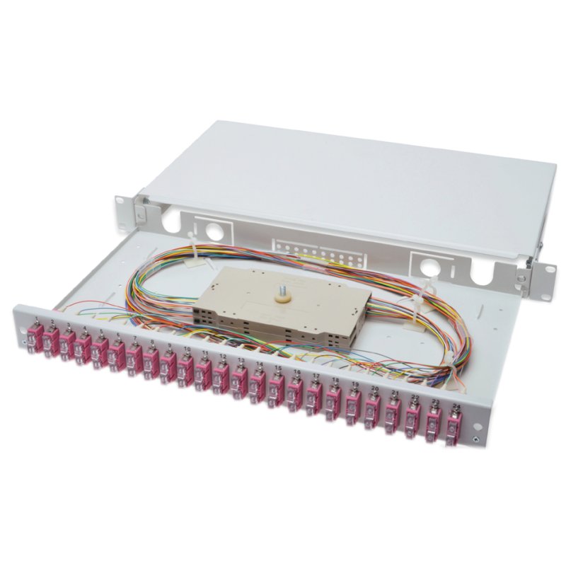 DIGITUS fibre optic cabinet OM4, fully pre-assembled with SC couplings