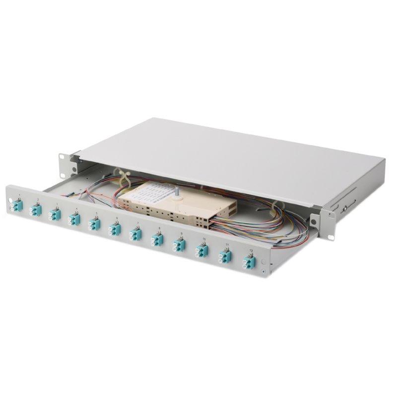 DIGITUS fibre optic cabinet OM3, LC connectors, 280 mm deep