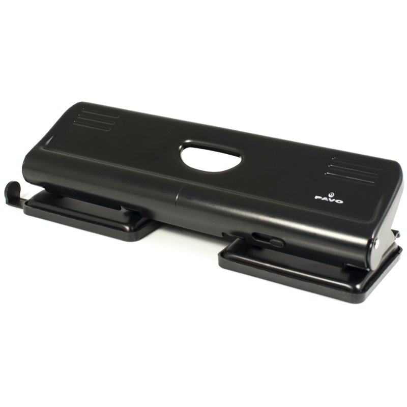 Pavo perforateur 4 trous, 22 feuilles, noir, espacement 80 mm