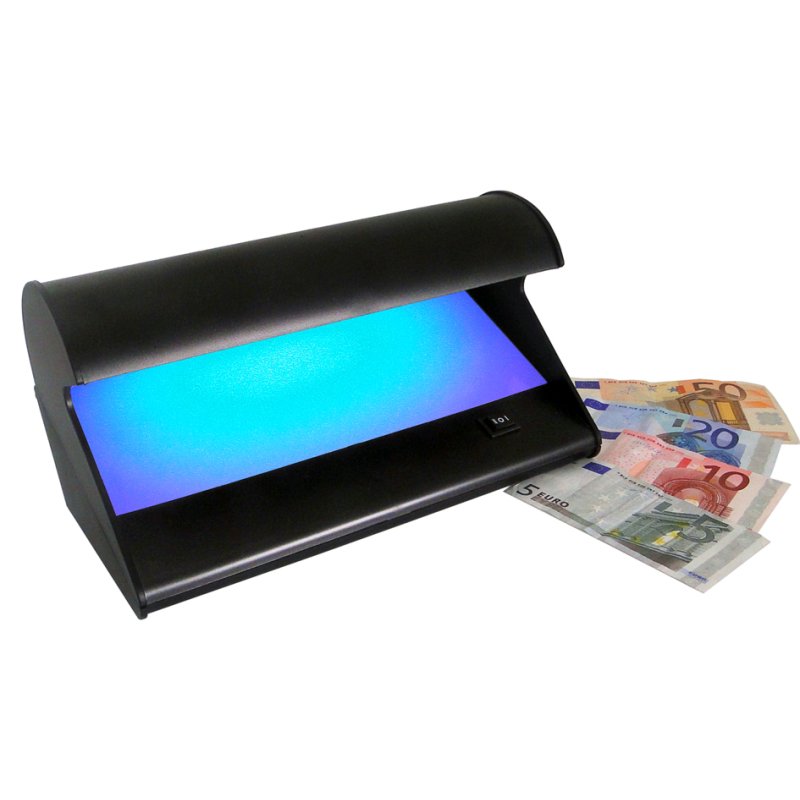 Pavo vérificateur de billets Money Check UV, noir, lampe UV, 320×175×165 mm