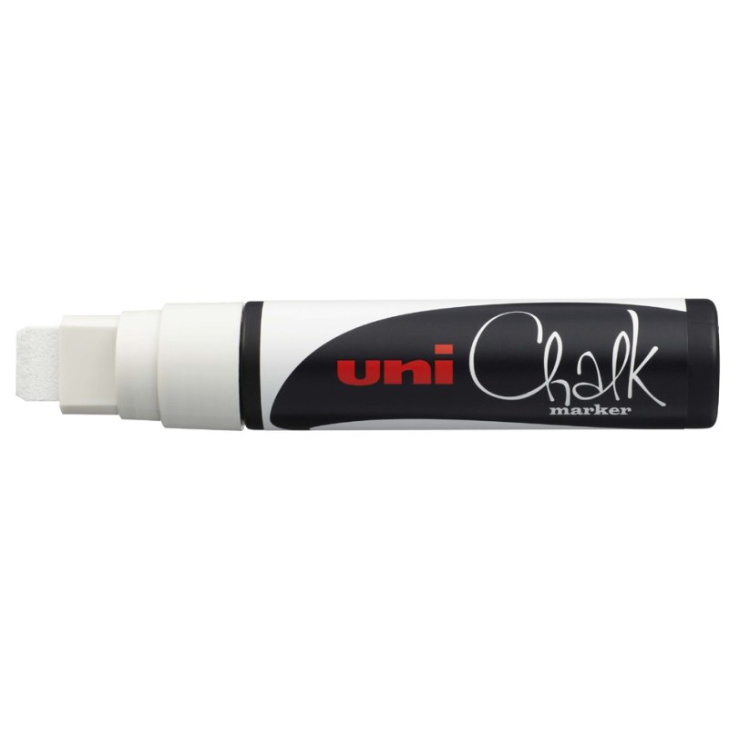 uni-ball krijtmarker Chalk marker PWE17K, wit, 15 mm