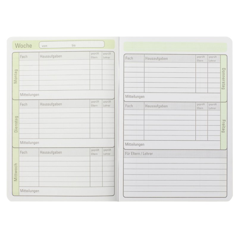 Oxford A5 primary school homework exercise book, 1 week per 2 pages